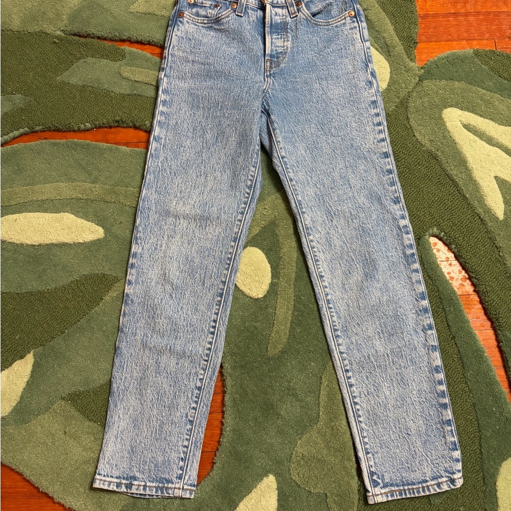 Levi's Acid Wash Wedgie Straight Jeans